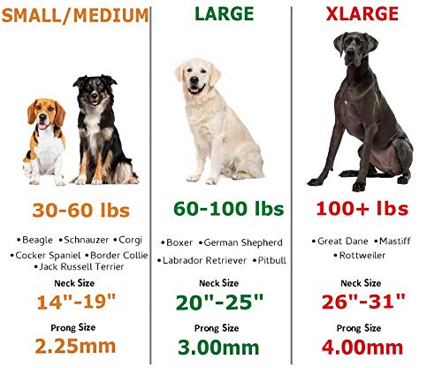 Herm Sprenger Dog Training Collar With Easy Quick Release Buckle No Pull Collar German Made Chrome Plated Stainless Steel Collar For Extra Large Dogs (20-25" Neck) #TOP6