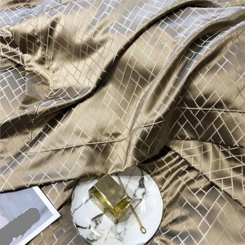 Draps et taies d'oreiller Jacquard orange pour lit double