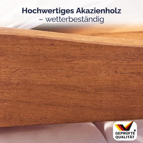 Foto von Casaria® Servierwagen rollbar aus Akazienholz