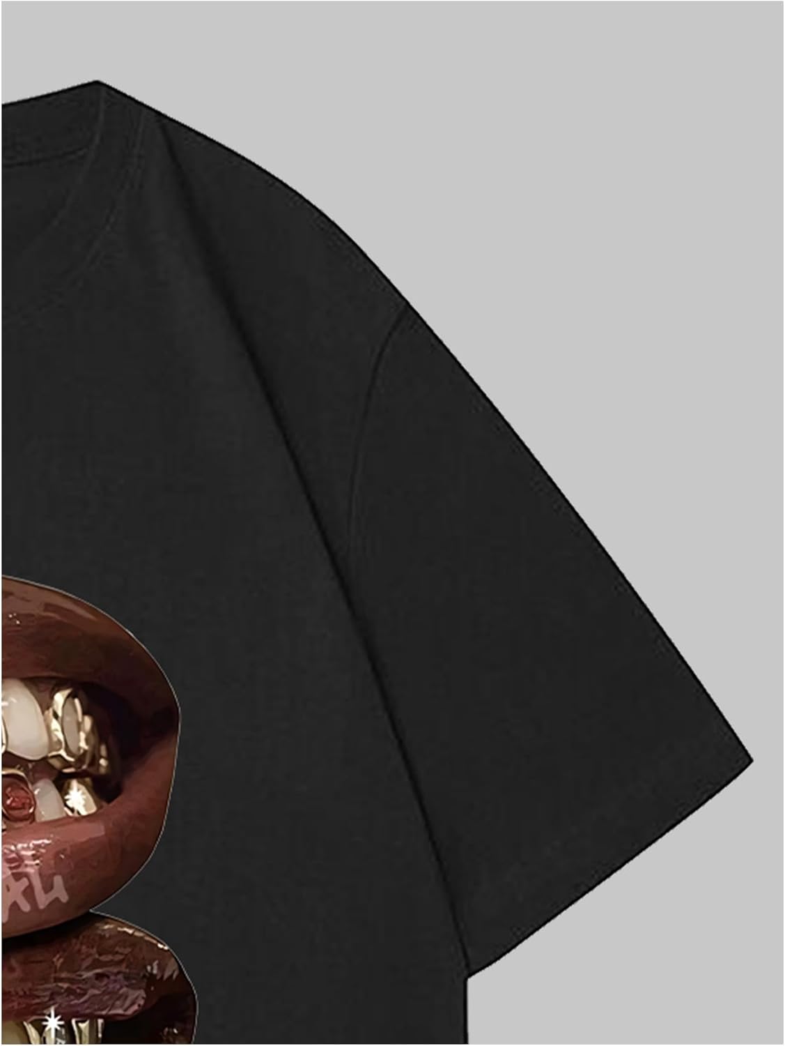 Verdusa Women's Lips Print Graphic Tees Short Sleeve Y2k Tops T Shirts 2000s Clothing Streetwear - Image 4