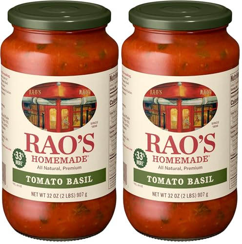 Image of Rao's Homemade Tomato Basil Sauce, 2 lb, 32 Oz (Pack of 2)