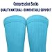 CWECVWE Boy's Dress Decor Socks Sport Baseball Compression Socks Travel Fashion Decor Blue