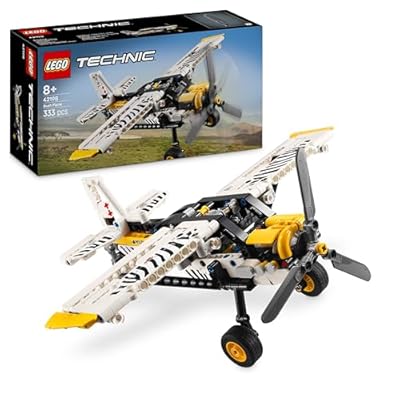 LEGO Technic Bush Plane Toy - Model Airplane Set for 8+ Year Old Boys & Girls - Spinning Propeller and Piston Engine for Imaginative Role Play - Kids  Birthday Gift Idea 42198