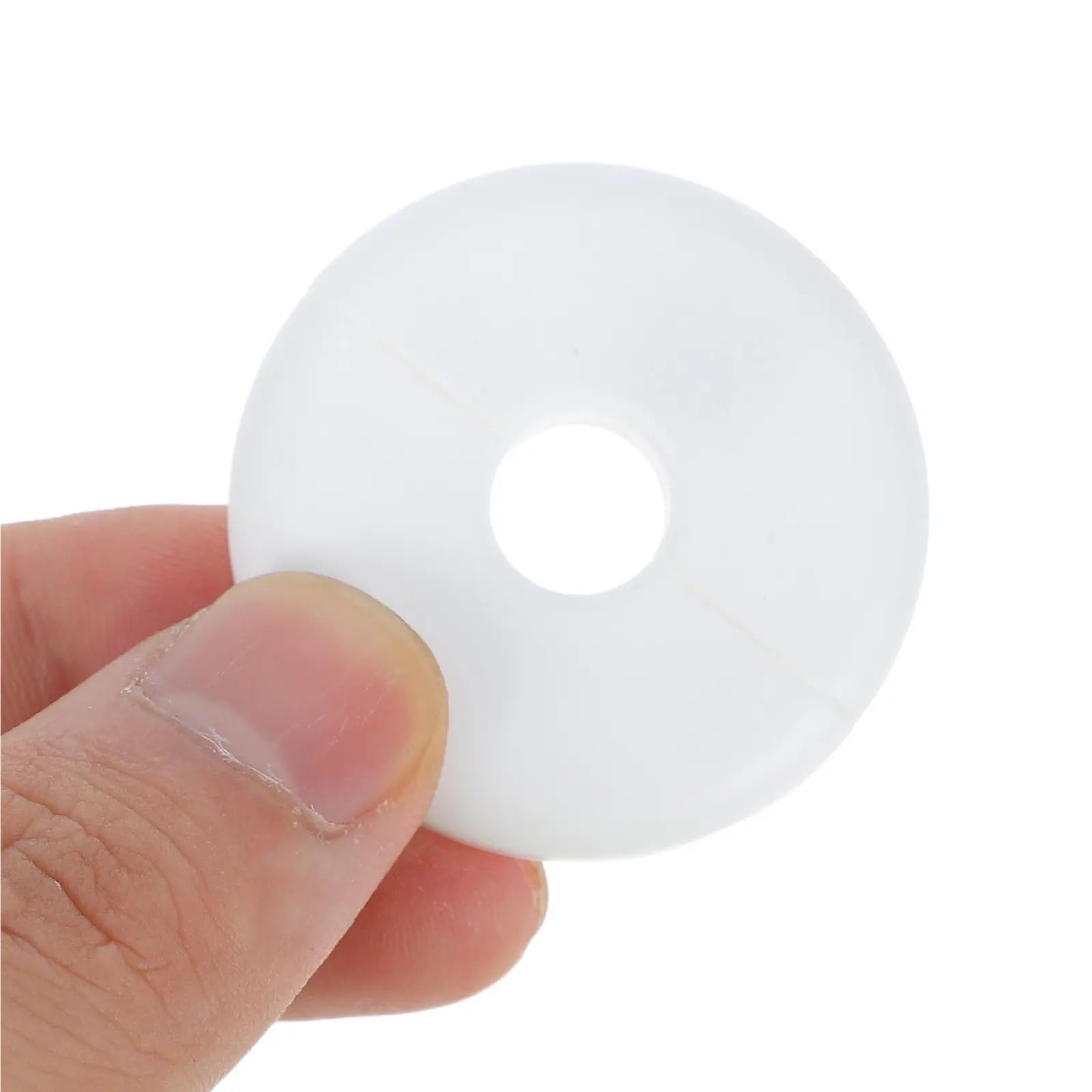 Dasjkdi One Color 12Pcs Split Pipe Cover Flange Decorative Plate White 10Mm Hole Radiator Plumbing Collar Escutcheon For Wall Holes