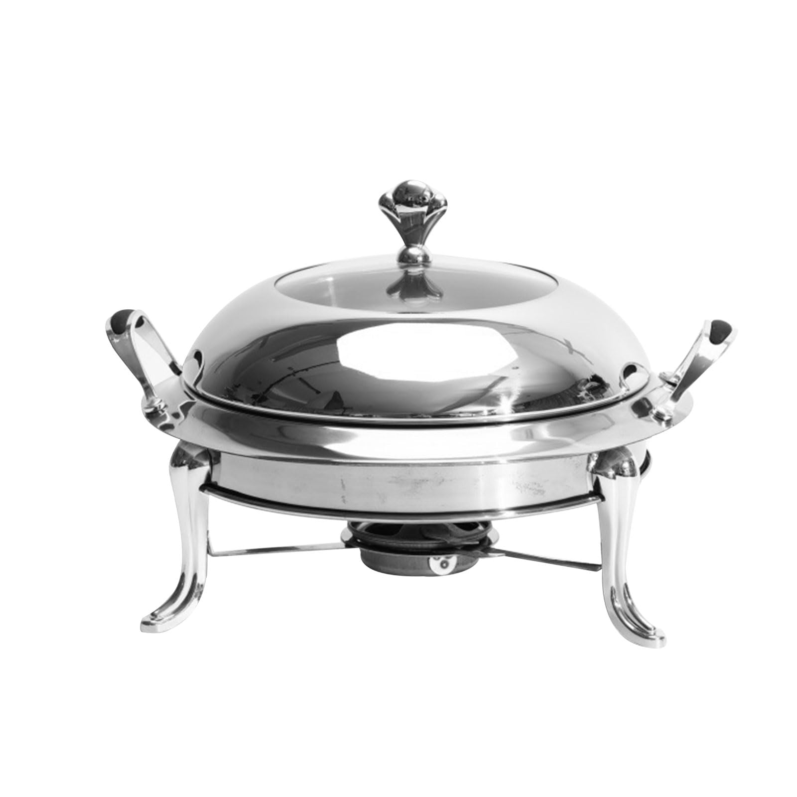 Poêle à alcool de 18cm avec casserole en inox pour cuisiner chaud sans gaz