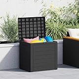 Mokuyary Gartentruhe Anthrazit 58,5x46x55 cm Polypropylen gartenboxen für Polster,Gartenbox mit Deckel Kissenbox für Garten, Balkon