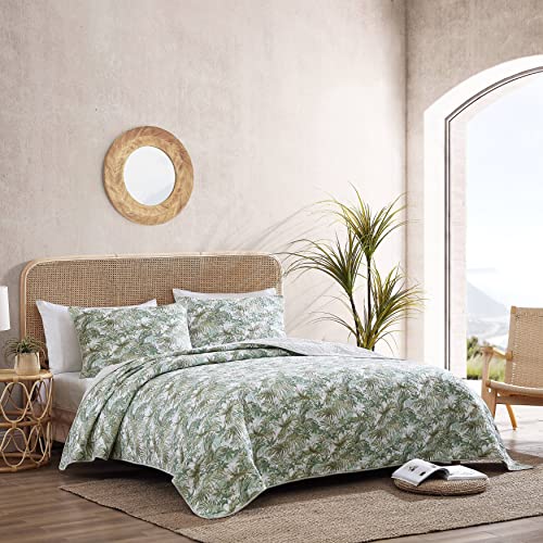 Tommy Bahama - Queen Quilt Set, Reversible Cotton Bedding With Matching Shams, All Season Home Decor (Green Island, Queen) #TOP1