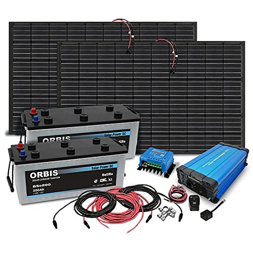 Insel Solaranlage PV-Anlage 2000W AC mit Panel, Batterie, Laderegler, Sinus Wechselrichter Cover