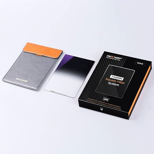 Miniatura 9 de K&F Concept 100X150mm Square Soft GND8 (3 Stop) Filtro de densidad neutra graduado suave con 28 recubrimientos multicapa impermeable/resistente a
