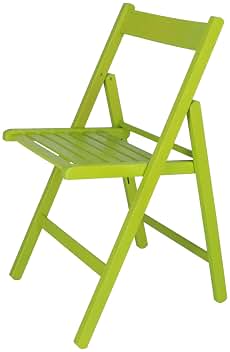 Aranaz | Silla Plegable | Diseño Moderno | Sillas Plegables y Ligeras para Exterior, Jardín o Terraza | Sillón con Reposabrazos y Respaldo | Asiento de Playa | Madera de Haya | Verde | 43 x 47 x 79 cm