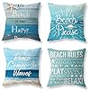 Mechanical Cattle Set of 4 Summer Coastal Beach Throw Pillow Covers 18x18 Teal Green Turquoise Pillow Covers Couch… 51dONpFiZzL. SS100
