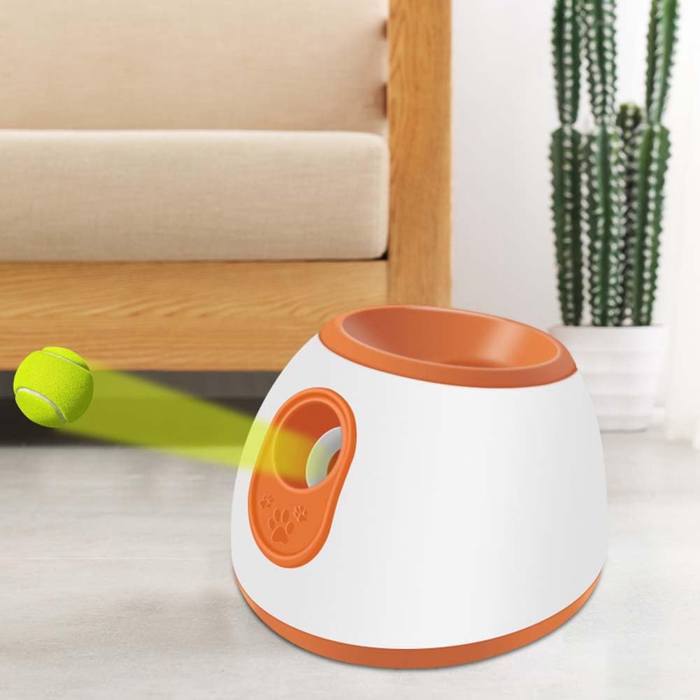 Petballdispenser Lanciatore Palline per Giocattoli per Cani, Lanciatore Automatico Palline per Giocattoli Esterni, Macchina Lanciapalle Giocattoli Cani con Stimolazione Mentale