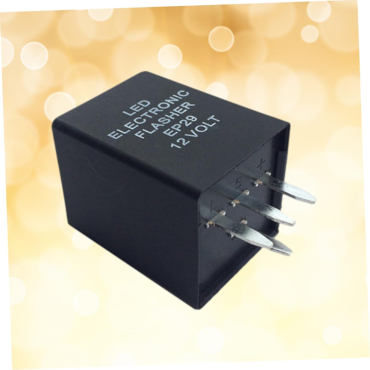 Mikinona 4-Pin LED Flasher Relay for Cars Electronic Turn Signal Flasher for LED Bulbs Compatible Most Vehicles Auto Accessories