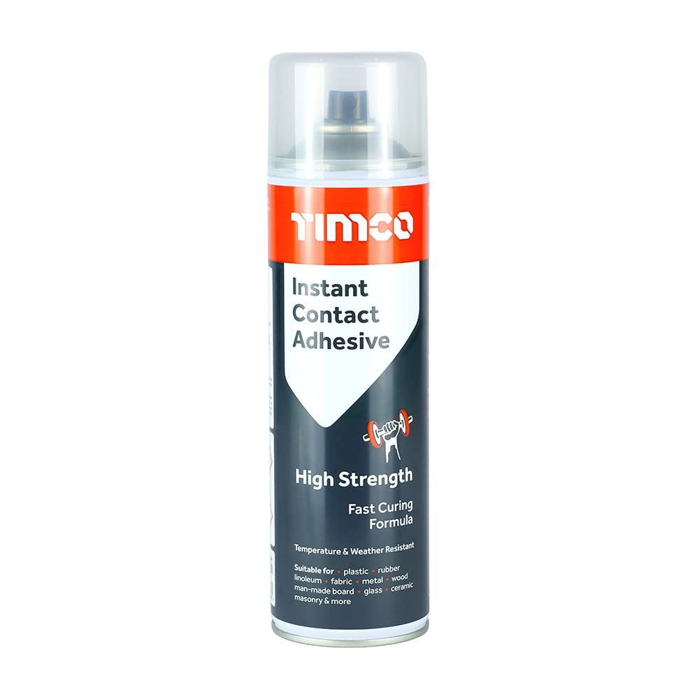 Timco Instant Contact Adhesive Spray 500Ml 5055893388365