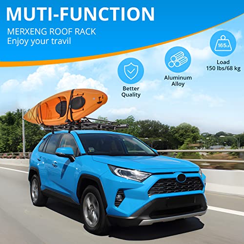 Car Roof Rack Cross Bars, Universal Fit Adjustable From 20" To 54" With Grooved Side Rails, Aluminum Cross Bar Replacement For Rooftop Cargo Carrier Bag Kayak Bike Snowboard #TOP4