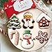 Large Christmas Cookie Cutters, 4’’ Holiday Cookie Cutters, Christmas Tree, Snowflake, Gingerbread Man, Gingerbread House, Snowman, Candy Cane Cookie Cutters Shapes for Baking