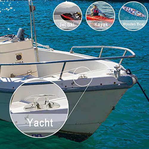 YUSOVE Boat Folding Cleat 4-1/2" 316 Stainless Steel Marine Flip Up Dock Cleat by YUSOVE - Image 8