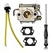Produktbild OxoxO Carburetor with Adjustment Tool Kit Screwdriver Compatible with Walbro WT-827 WT-827-1 WT-149A WT-275 WT-340-1 WT-454 WT-539 Carb Ryan Ryobi Trimmers