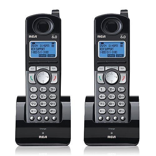 RCA 25055RE1 Dect 6.0 Cordless Expansion Handset 2-Line Landline Telephone - 2 Pack RCA 25055RE1 Dect 6.0 Cordless Expansion Handset 2-Line Landline Telephone - 2 Pack