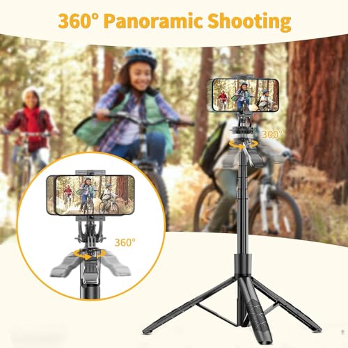 Image of Prolet 3-in-1 Long Selfie Stick Tripod Stand 153cm - Extendable Phone Tripod with Bluetooth Remote, 360 Rotation, Portable for iPhone & Android, Vlogging, Selfies, Video Recording, YouTube & TikTok