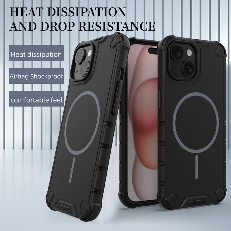 Coque iPhone 15 aimantée fine Asuwish finis les risques de rayures et casses - 7