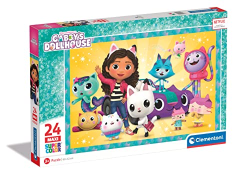 Puzzle Infantil Clementoni 28521 de La Casa de Muñecas de Gabby con 24 Piezas Grandes Maxi