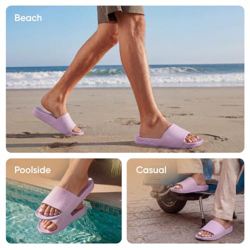 Image of Frido Arch Comfort Slides for Women & Men, Built-In Arch Support, Cushioned EVA Footbed, Non-Slip Sole, Indoor & Outdoor Slippers for Home, Beach, Pool, Travel & Daily Wear