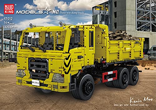 Mould FanMei 17012 DREI-Wege Dump Truck, dynamische Version des Baukastenmodells Building Block (Fernbedienung & APP… – Bild 3