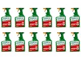 ROUNDUP AC Unkrautfrei Sprühflasche 12 l - Unkrautvernichter schnelle & effektive Wirkung in Beeten oder Gartenwegen