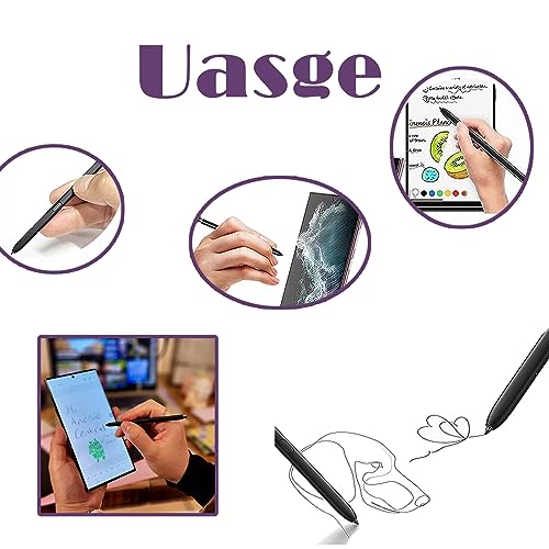 2 Pcs Galaxy S23 Ultra S Pen Replacement for Samsung Galaxy S23 Ultra All Versions Touch Pen Stylus Pen,SM-S918N,SM-S9180,SM-S918E,SM-S918E/DS 5G S Pen (Purple) by Alovexiong - Image 5