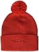 Produktbild Tommy Hilfiger Mädchen Signature Beanie Lurex Pom Hut, Deep Crimson, S/M