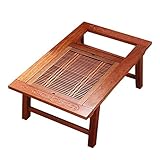 Mesas de centro Mesas auxiliares Mesas finales Madera de palisandro Mesa minimalista moderna con ventana salediza maciza Artesanía delicada Muebles para el hogar (Color: Color de la foto, Tamaño: B)