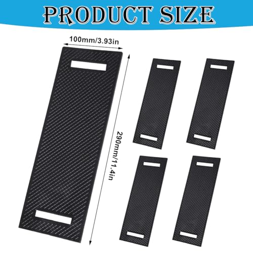 Gummi Kantenschoner für Zurrgurte bis 50mm Breite 290 x 100 x 3mm, 4 Stück Kantenschutz Gummi, Kantenschoner Ladungssicherung Setzurrgurte, Gurtschoner Gummistreifen, Kantenschutz Spanngurte LKW