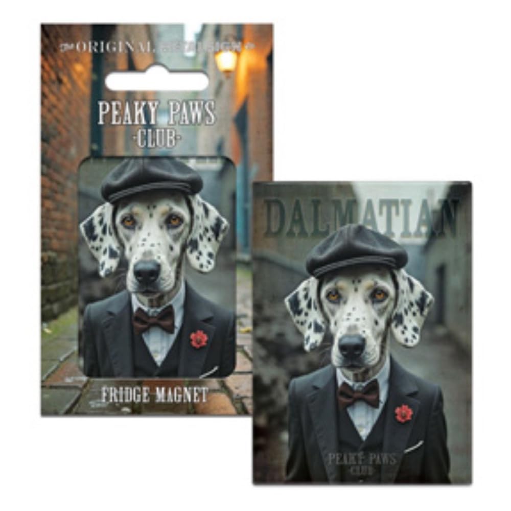 Fridge Magnet (65 x 90 mm) - Peaky Paws Club - Dalmatian