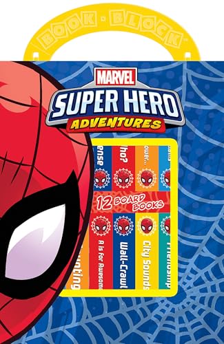Image of Marvel - Spider-man Super Hero Adventures - My First Library Board Book Block 12-Book Set - First Words, Colors, Numbers, and More! - Includes Characters from Avengers Endgame - PI Kids