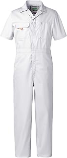 Mens Short Sleeve Coveralls Work Mechanics Jumpsuit Summer Overall Work Suit Breathable Crawl Suit Coverall