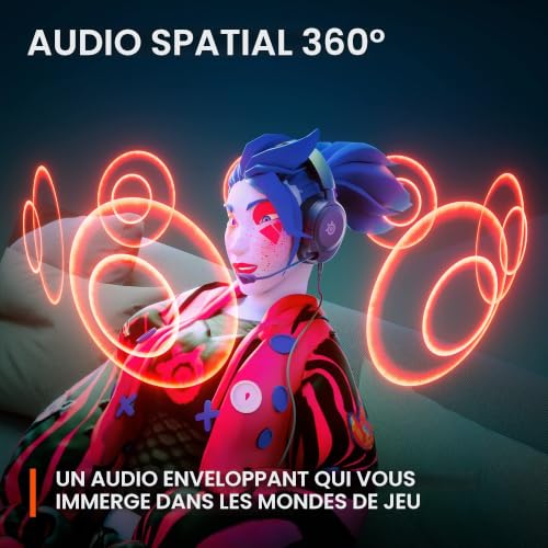 Casque de Jeu SteelSeries Arctis Nova 1 Audio Spatial 360° Ultra Léger - vue 7