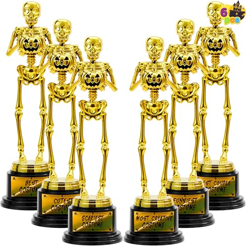 JOYIN Halloween-Skelett-Auszeichnung (6 Stück), lustige Skelett-Trophäendekoration für Halloween-Partyspiele, gruselige Halloween-Preisverleihung, Halloween-Partygeschenk für Kinder und Erwachsene