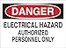 Condor Danger Sign, Elctrcl Hazard Authorized, Al Aluminum 34GG45-1 Each