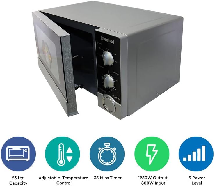 Nobel 23 Litres Microwave Oven - Manual - Color Black - NMO23