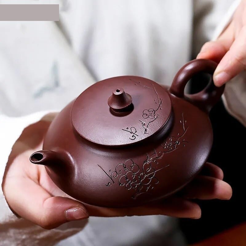 Ceramic Pot Chinese Purple Clay Teapot Portable Outdoor Tea Set Purple Clay Teapot Tea Set Coffee Pot Household Retro Tea Set Chinese Tea Ceremony Accessories 1