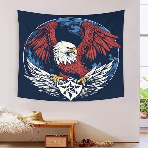 Tapisserie Aigle 3D Effet de 150cmx200cm en tissu mural pour décoration de salon