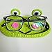 Handmade Crochet Frog Eyeglasses Holder for Nightstand Organizer For Desk, Office & Home, Decorative Crochet Eyeglasses & Sunglasses Storage, Birthday Gift Christmas Gift Mother's Day Gift