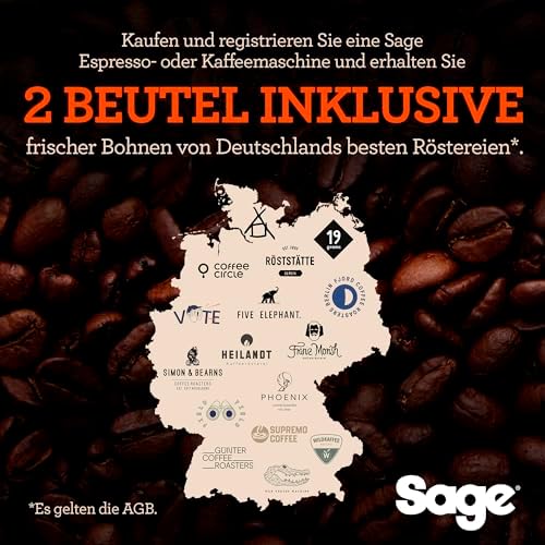 Bild 6 - Sage - The Barista Express - Kaffeemaschine mit manuellem Milchaufschäumer & Mahlwerk - Automatisches Mahlen, individueller Milchschaum - Milchkännchen mit Temperaturkontrolle - Schwarzer Trüffel
