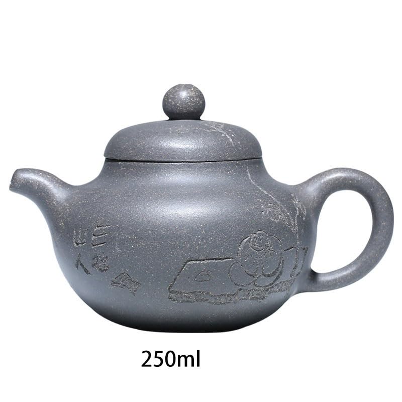 Wielofunkcyjny ceramiczny czajniczek w stylu chińskim, klasyczny, fioletowy, gliniany dzbanek do herbaty, do biura, do domu, w stylu retro, zestaw do herbaty, odpowiedni do większości herbat, czajni