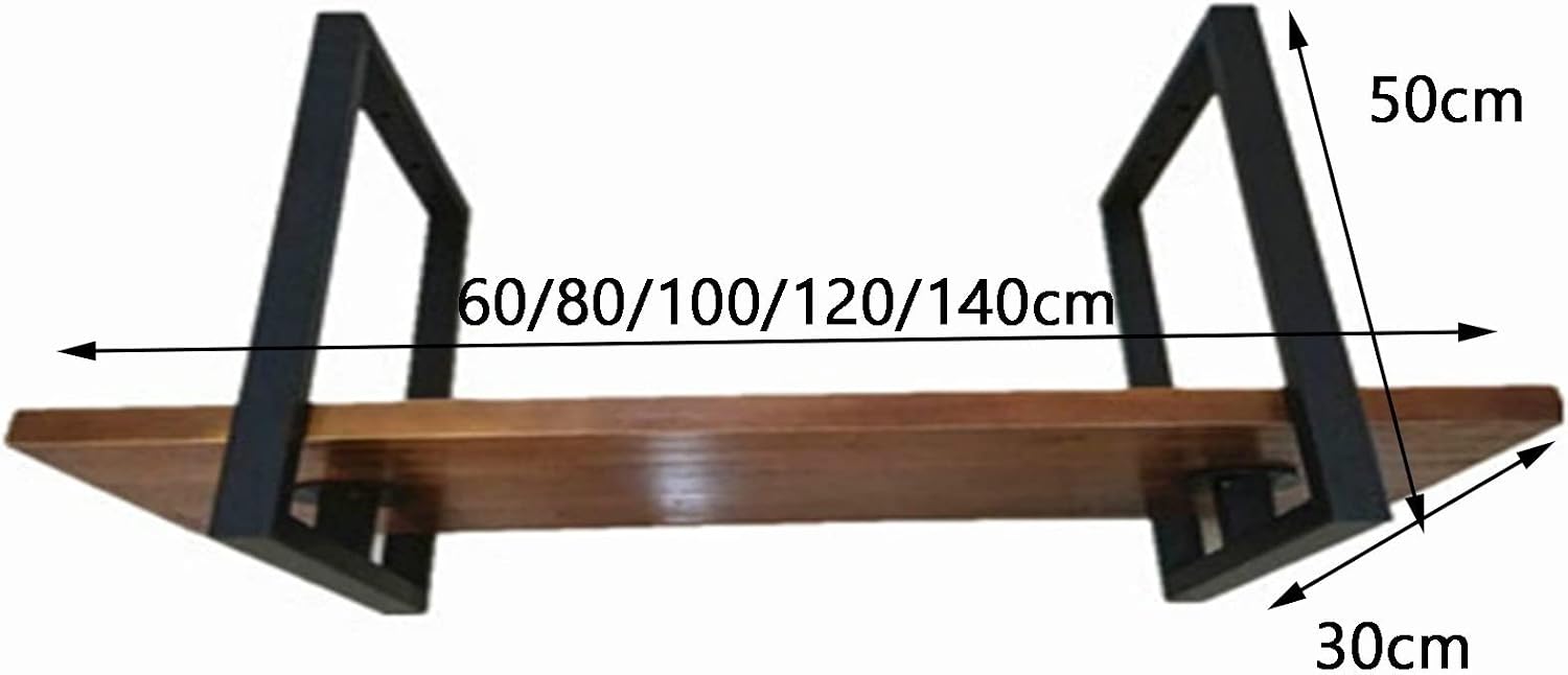 Wall-Mounted Wine Glass Holder - Ceiling Solid Wood Bottle Rack, Vintage Hanging Storage Rack, Wall Hanging Decorative Display Rack, Plant Stand Outdoor(B,120 * 30 * 50cm)