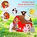 Aojieni Baby Toys 6-12 Months: Plush Surprise Barn with Stuffed Farm Animals, Rattle, Crinkle Paper, Mirror, Busy Montessori Toys for Babies, Infant, Newborn, Sensory Toys for Toddlers 1-3