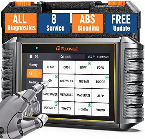 2023 Foxwell NT726 OBD2 Scanners, All System Code Reader Car Diagnostic Tool, 8+ Maintenance, Lifetime Free Update, ABS Bleeding/Injector Coding/Oil Reset/SAS Calibration/Throttle Relearn/TPMS Reset