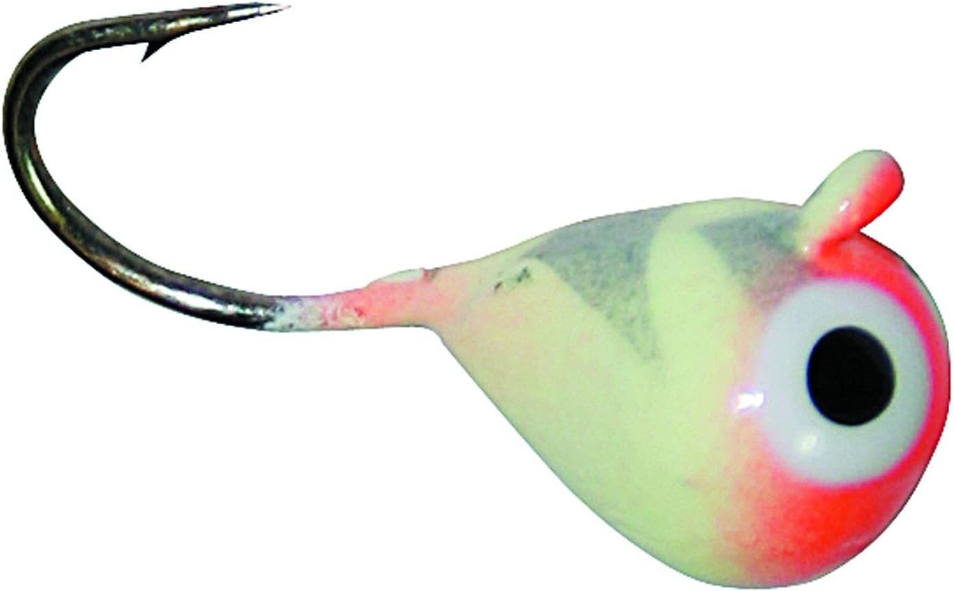 CT4.5-CS-12 12 Hook Chekai Size 4.5mm Jig (1-Pack), Tungsten Pink/Glow