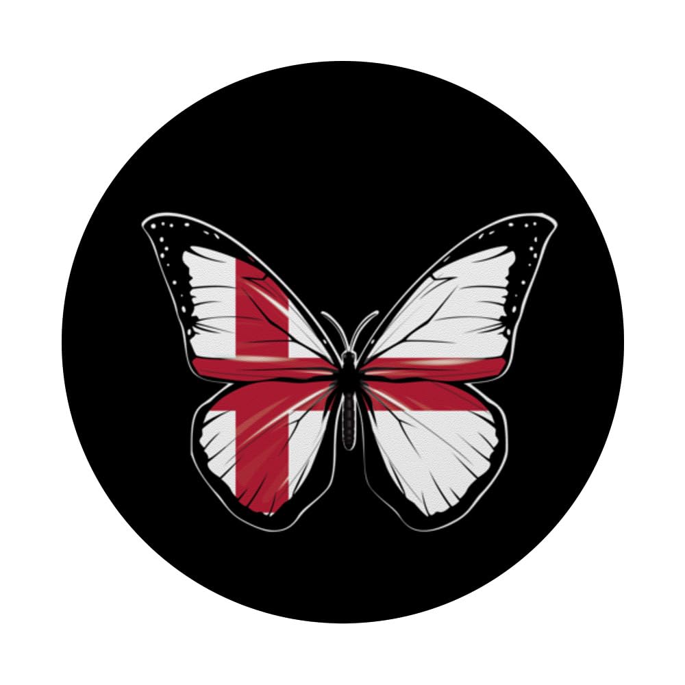 England Flag for English Men Women Kids King's Day PopSockets Swappable PopGrip, Black - Image 3